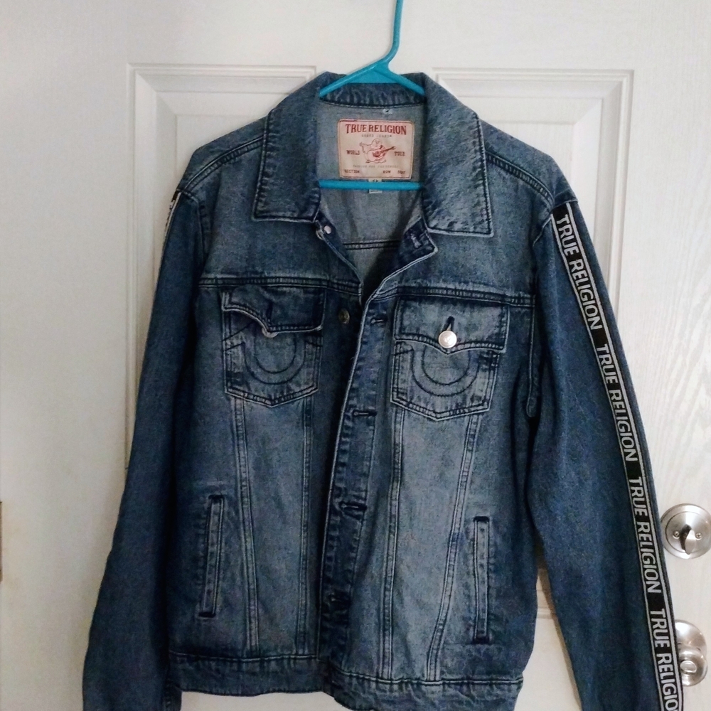 True Religion Blue Denim Jacket for Men